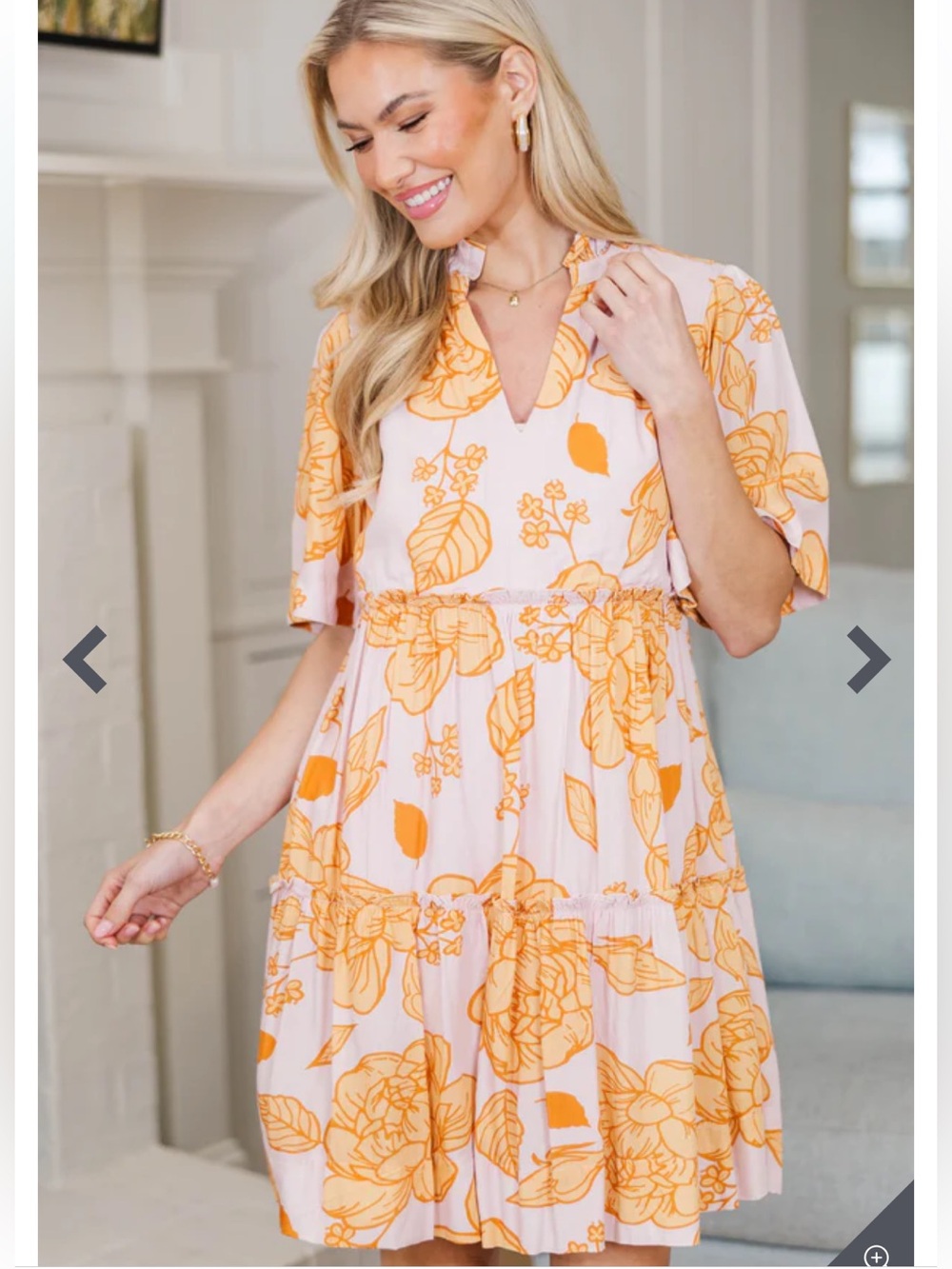 Shop the Mint Nursing Dress: Feeling Your Best Mustard Yellow Floral Dress sz L